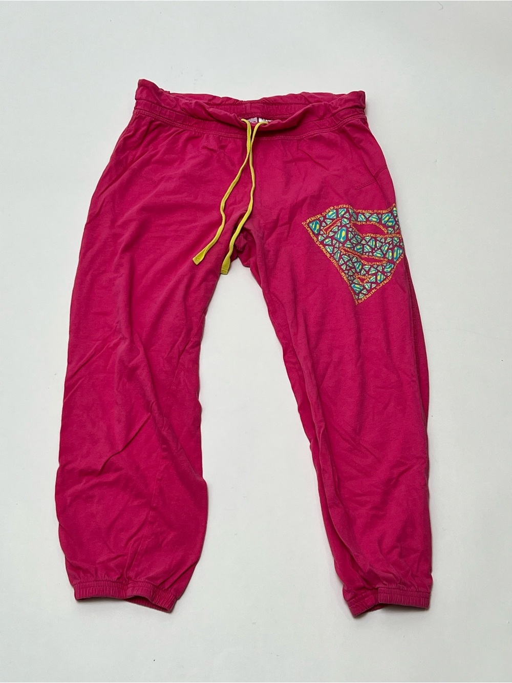 Supergirl Pink Pajama Pants Size Small